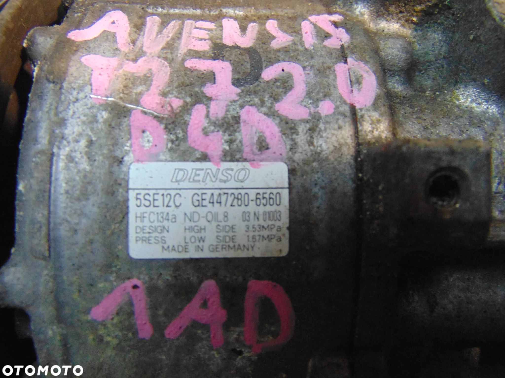 Sprężarka klimatyzacji rav 4 2,0 d4d - 1