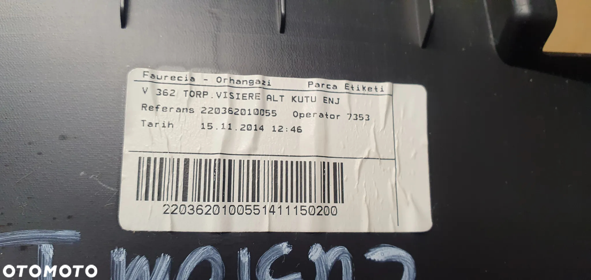 Osłona półka deski konsoli AUX Gniazdo zapalniczki Ford Transit Custom MK8 BK21-V06202-ABW - 8
