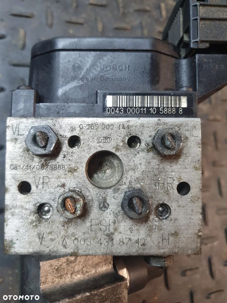 MERCEDES S-KLASA W220 POMPA ABS A0034318712 0265202444 + WTYCZKA INSTALACJA - 3