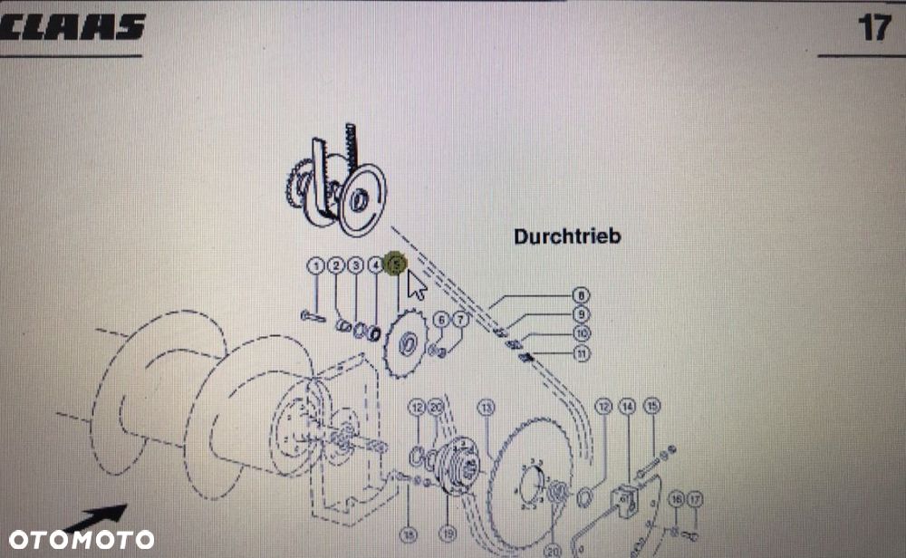 CLAAS 00 0765 600 0/CLAAS V900-V700 koło - 1