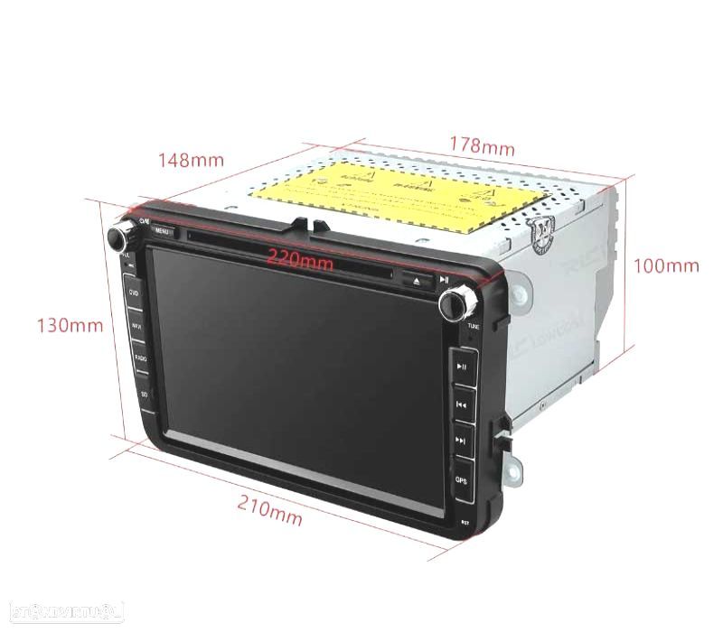 AUTO RADIO GPS ANDROID 14 PARA VOLKSWAGEN VW GOLF POLO PASSAT CADDY TOURAN USB GPS TACTIL HD - 3