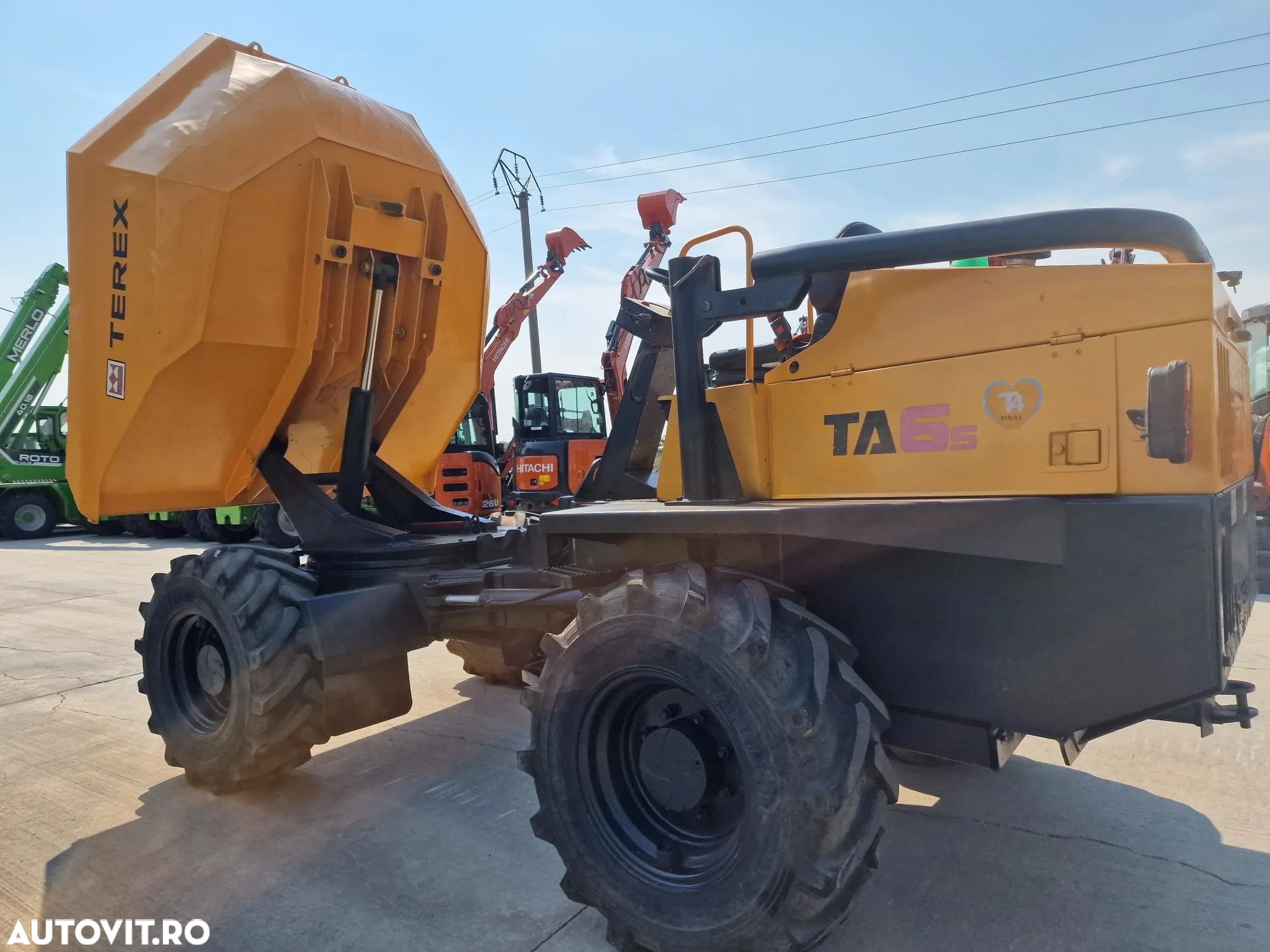 Alta DUMPER 6t TEREX, 4mc, 6t, basc LATERALA,  2.068h, 16900 EUR+tva, motor JCB 75CP, transmisie 4x4, produs in Anglia, Anvelope 90% bune, posiblitate leasing, CONDITIE FOARTE BUNA-PROMOTIE 16.900 EUR+Tva - 29