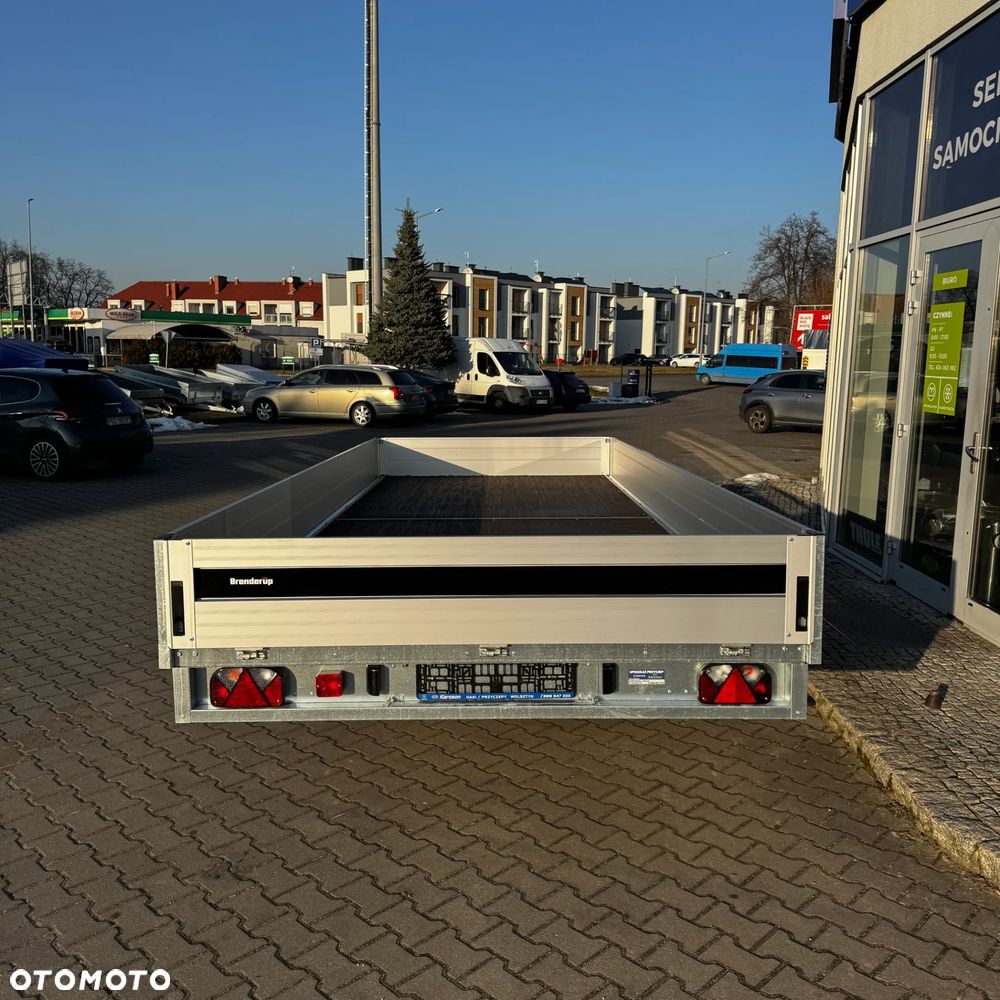 Brenderup przyczepa dwuosiowa towarowa 5520 517x204x35 DMC 3500kg NAJAZDY SUPER MOCNA PRZYCZEPA Brenderup 5520 OTWIERANE WSZYSTKIE BURTY - 7