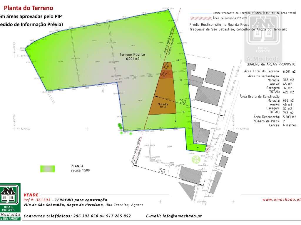 VENDA de TERRENO com PIP aprovado para construção - Vila de São Seb... - Grande imagem: 4/10