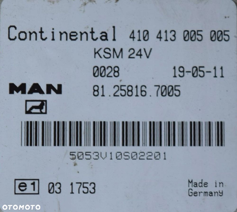 STEROWNIK KSM KOMPUTER MAN TGX TGS 81.25816 - 7005 - 4