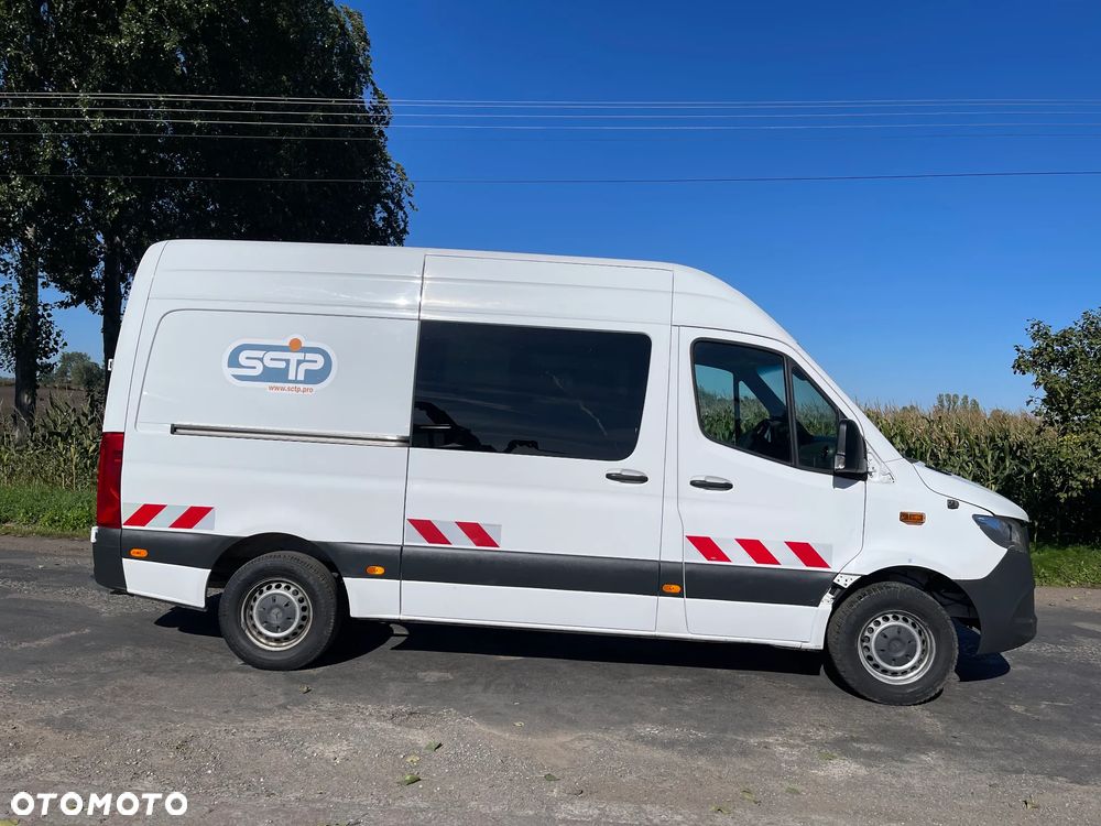 Mercedes-Benz Sprinter W907 Nowy Model 2020 ROK 314 CDI L2H2 Średniak Średni Brygadówka 6 Osobowa 6 osób Dubel Kabina Holenderka - 6