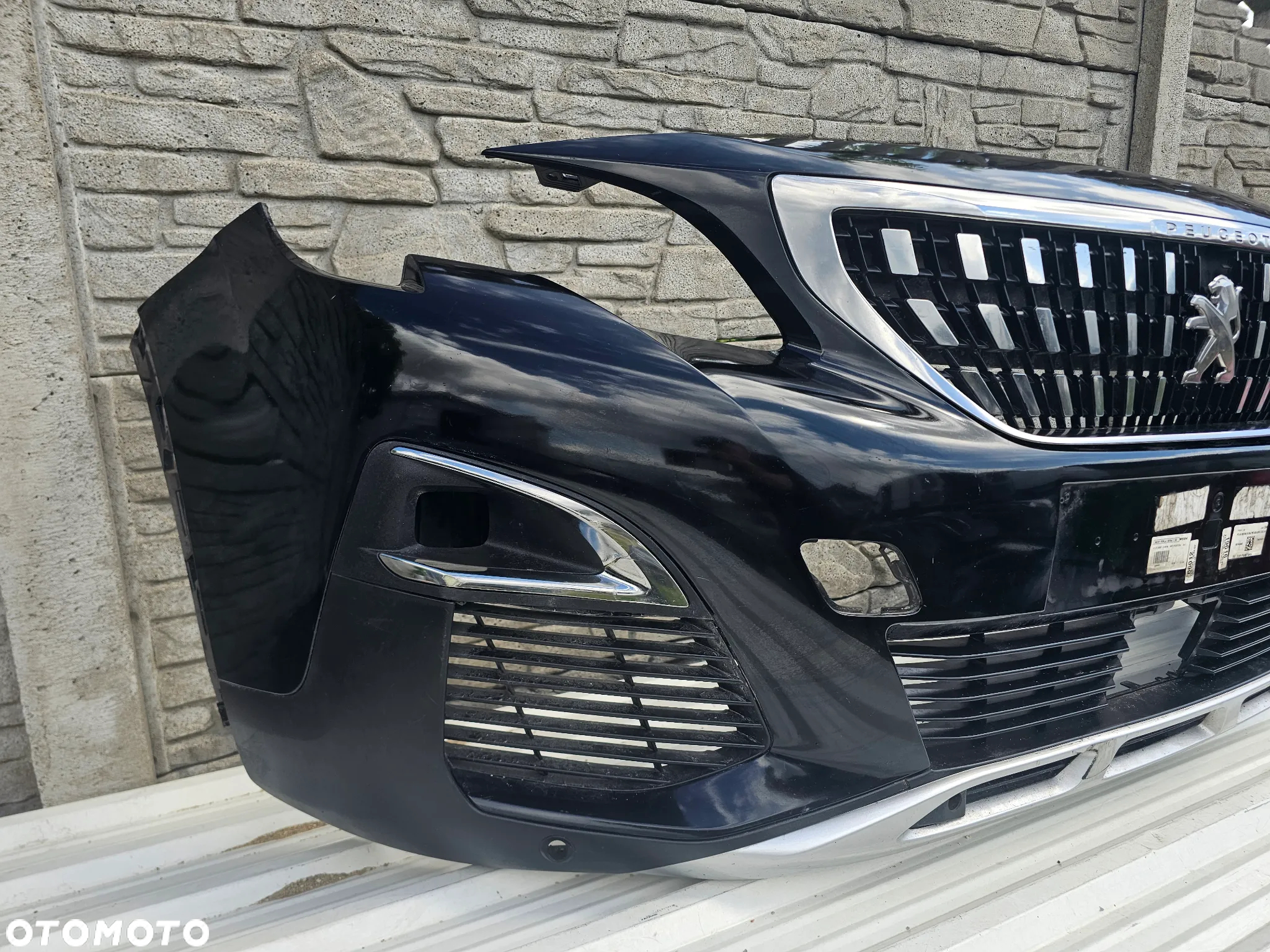 Peugeot 3008 2 II ZDERZAK PRZÓD na zwykle lampy - 2