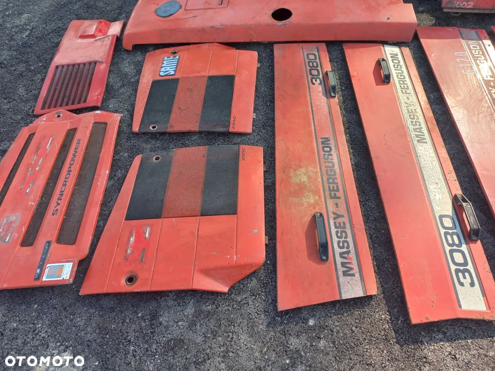 Maska boczna osłona massey ferguson,pokrywa silnika,grill,same,renault,3080, - 8