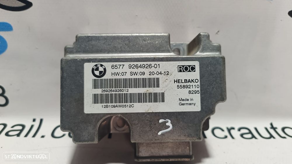 CENTRALINA ECU CONTROLO CAPOTAMENTO BMW SERIE 1 E88 CABRIO 6577926492601 65779264926 9264926 926492601 55892110 ANTICAPOTAMENTEO ANTI-CAPOTAMENTO MINI R57 R57 LCI CABRIO SERIE 1 E88 SERIE 3 E93 E93 LCI - 1
