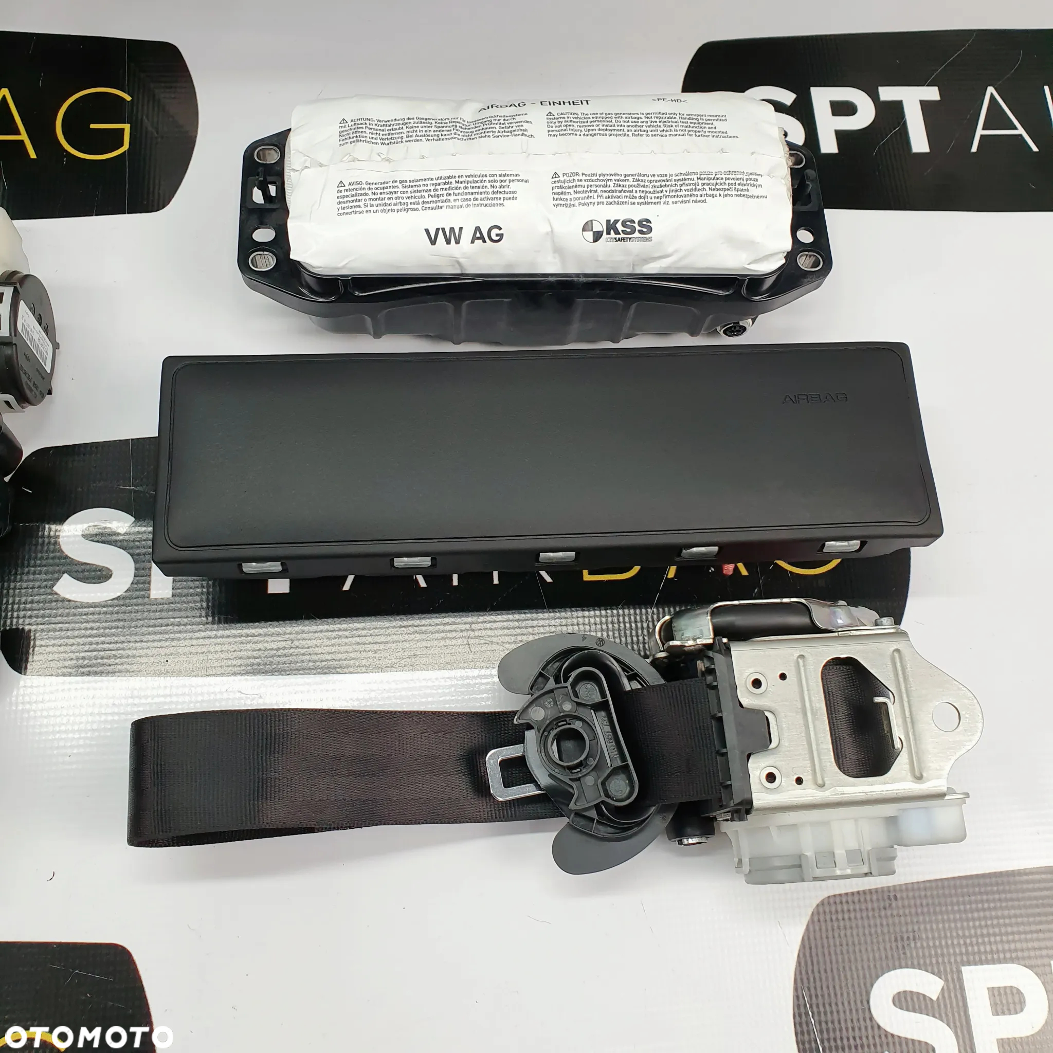 PORSCHE CAYENNE III 3 9Y GUMA HEAD UP DESKA ROZDZIELCZA KONSOLA KOKPIT PULPIT PODUSZKI AIRBAG AIR BAG PASY KIT SET - 10