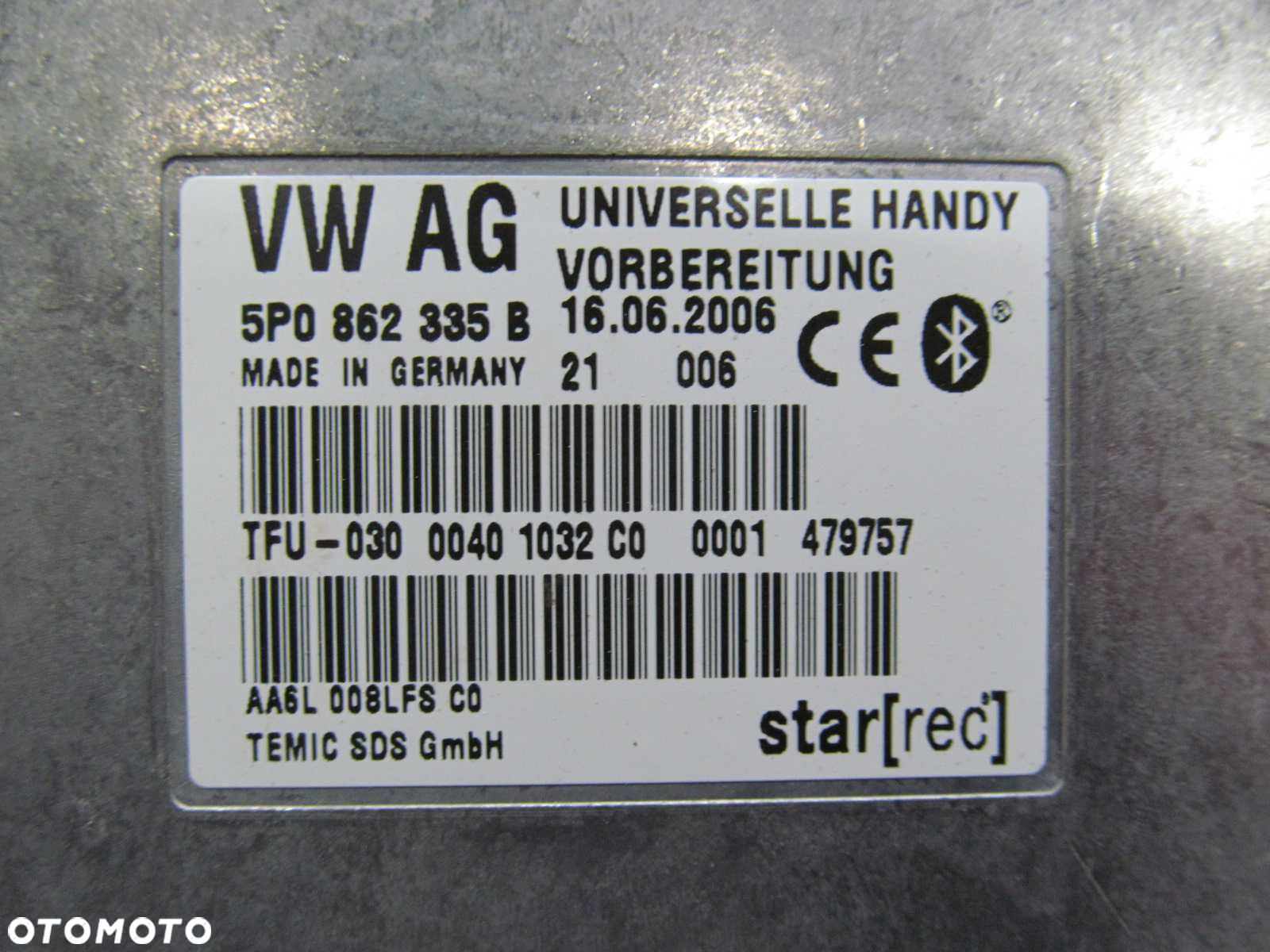 VW AUDI SEAT SKODA MODUL STEROWNIK BLUETOOTH 5P0862335B - 4