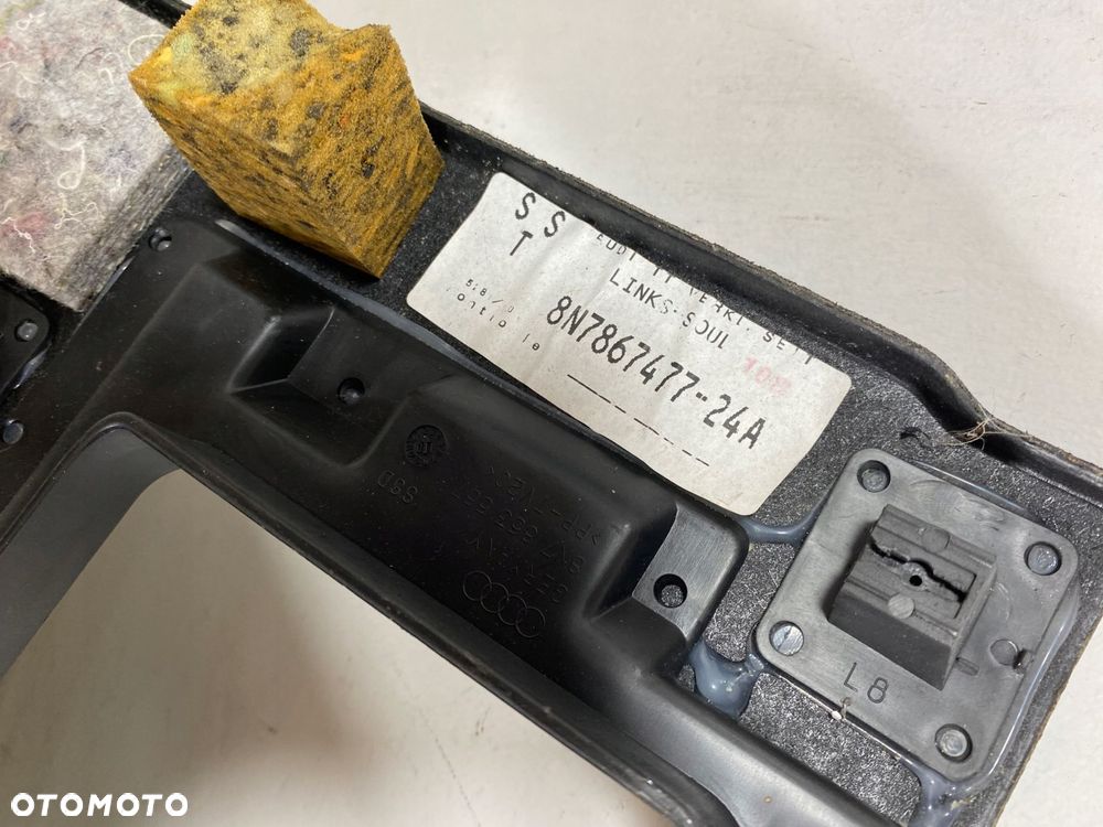 tapicerka osłona boczek lewy tył audi tt 8n cabrio oryginał 8n7867477 - 4