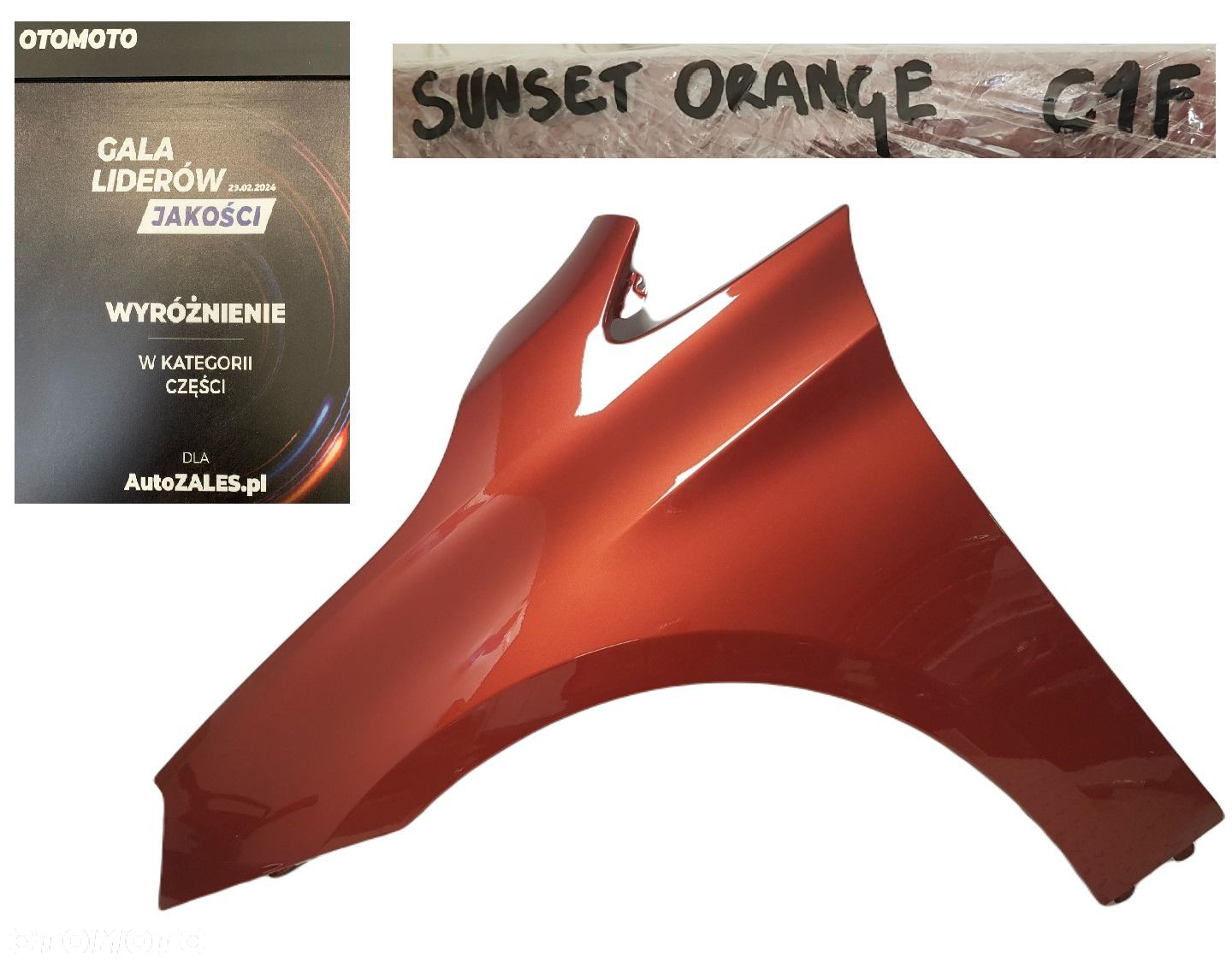 BŁOTNIK LEWY PRZEDNI LEWA PRZÓD BMW 2 F45 F46 14-21 KOLOR C1F SUNSET ORANGE - 1