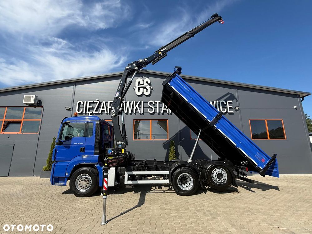MAN TGM TGS TGX 26.360 // E5 // 6x2 6x4 // WYWROTKA 3-S // HMF 1420 K2 // kipper, krane, crane, żuraw, dźwig, wywrot - 2