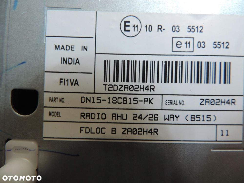 FORD ECOSPORT II MK2 RADIO DN15-18C815-PK PANEL BM5T18K811BA - 6