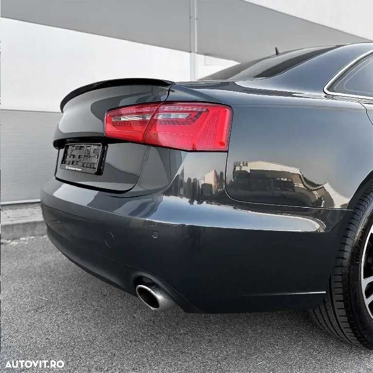 Eleron Lip Codita Portbagaj Audi A6 C7 Sedan Sline 11-18, Negru Lucios - 7