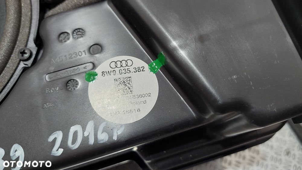 SWOBOOFER GŁOŚNIK AUDI A4 B9 KOMBI R2016 NR 8W9035382 - 2