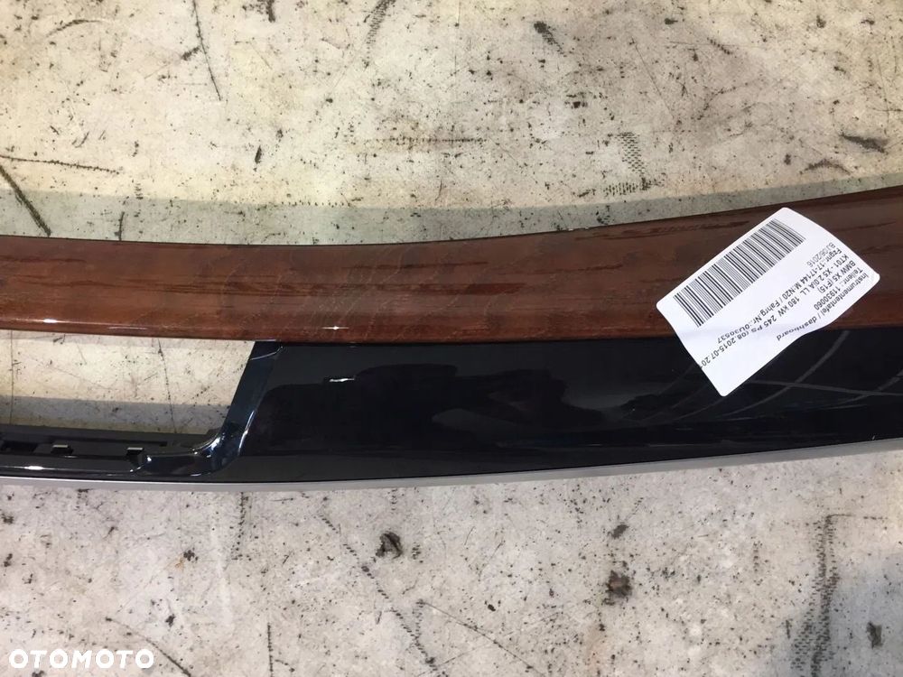 DEKOR DESKI BMW X5 F15 X6 F16 DREWNO POŁYSK MUSCLE - 8