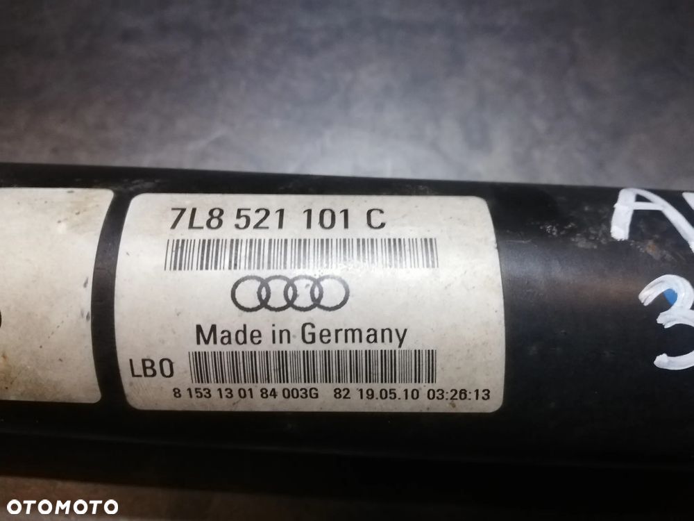 AUDI Q7 4L 3.0 TDI WAŁ NAPĘDOWY KRÓTKI 7L6521101F - 2