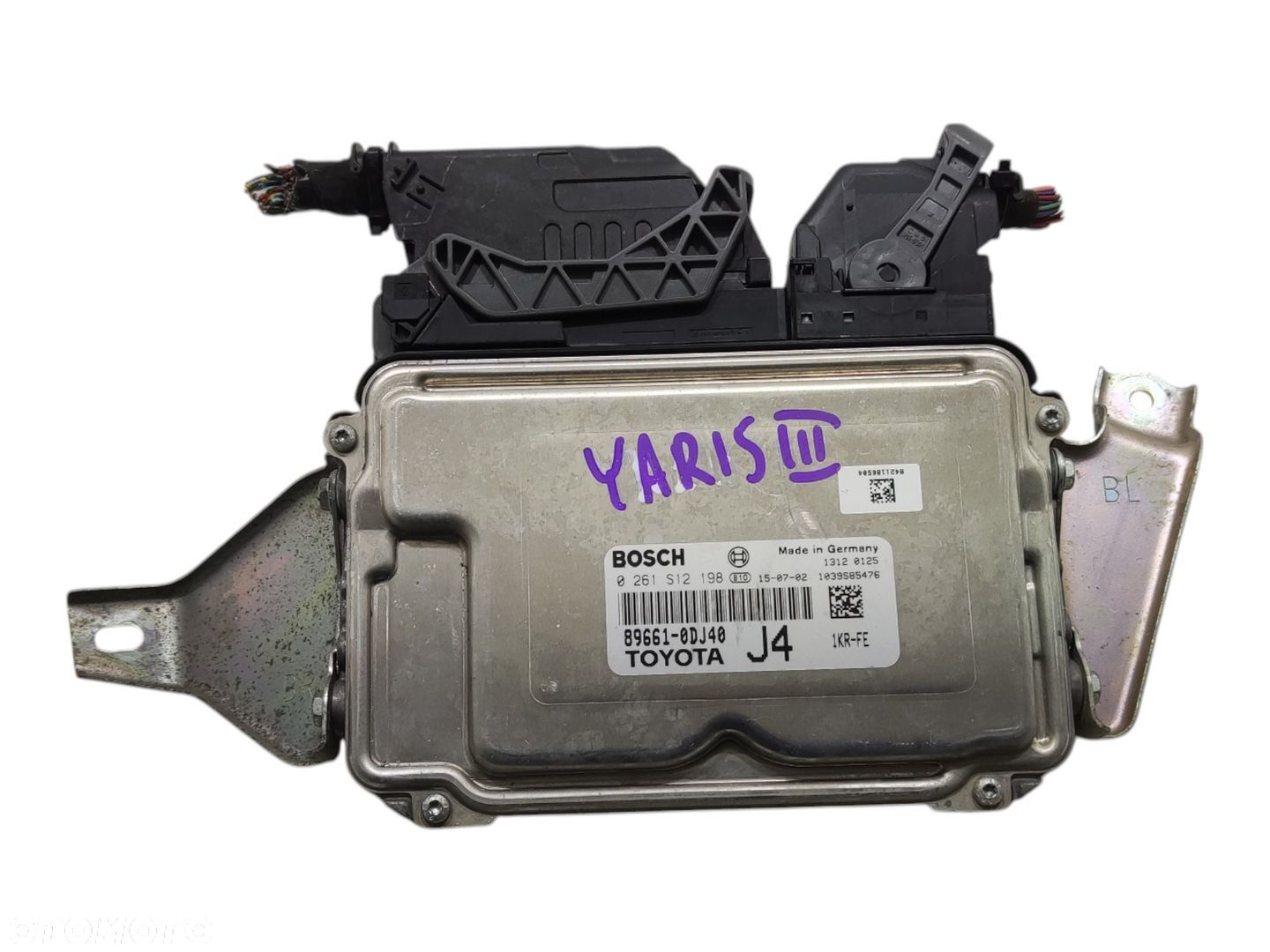 KOMPUTER STEROWNIK SILNIKA TOYOTA YARIS III 1.0 VVTI 2011-2017 89661-0DJ40 - 1