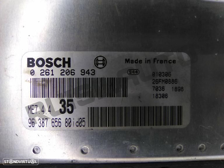 Centralina Do Motor 02612_06943 Peugeot 307 [2000_2008] 1.6 16v - 3