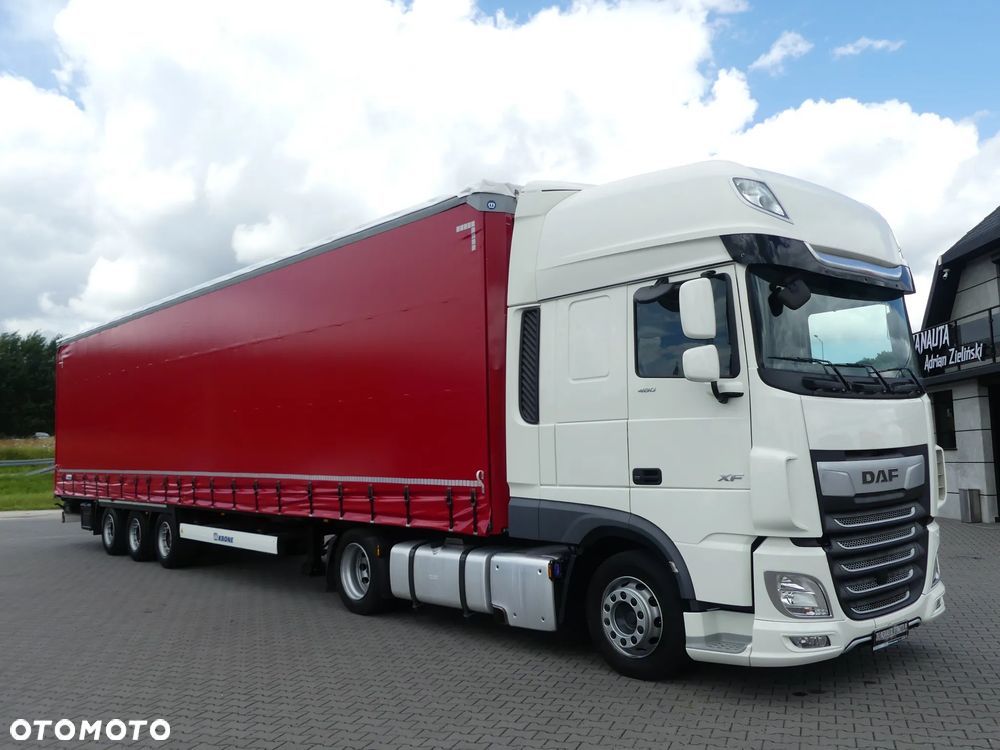 DAF XF 106.480 + KRONE FIRANKA / ZESTAW MEGA / OŚ PODNOSZONA / - 11
