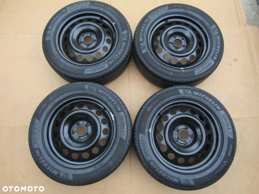 4x Felgi Stalowe  KOŁA 17 Toyota Proace II Peugeot Traveller Expert IV Partner III 7 j 5x108 ET46 piasta 65,1 mm + Opony 225/55 17 Michelin Letnie - 4