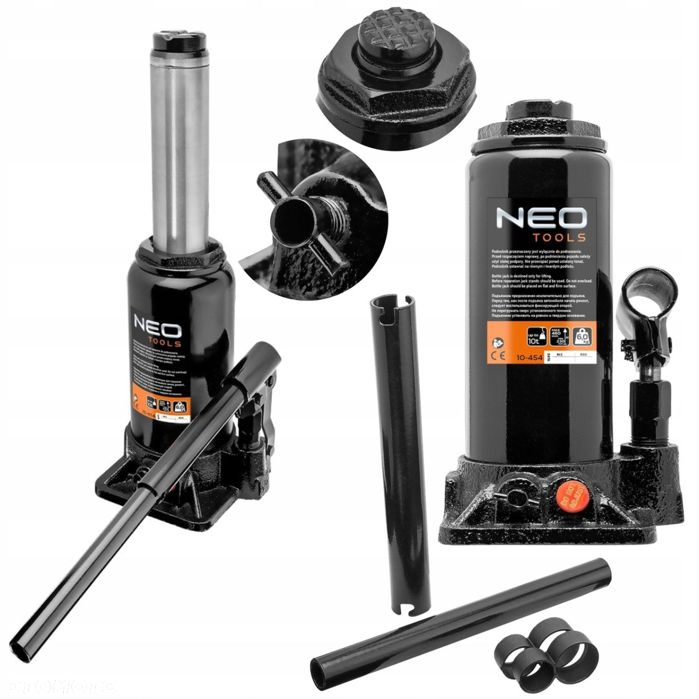 NEO PODNOŚNIK HYDRAULICZNY SŁUPKOWY LEWAREK Z SOLIDNEJ STALI 10T 10-454 - 15