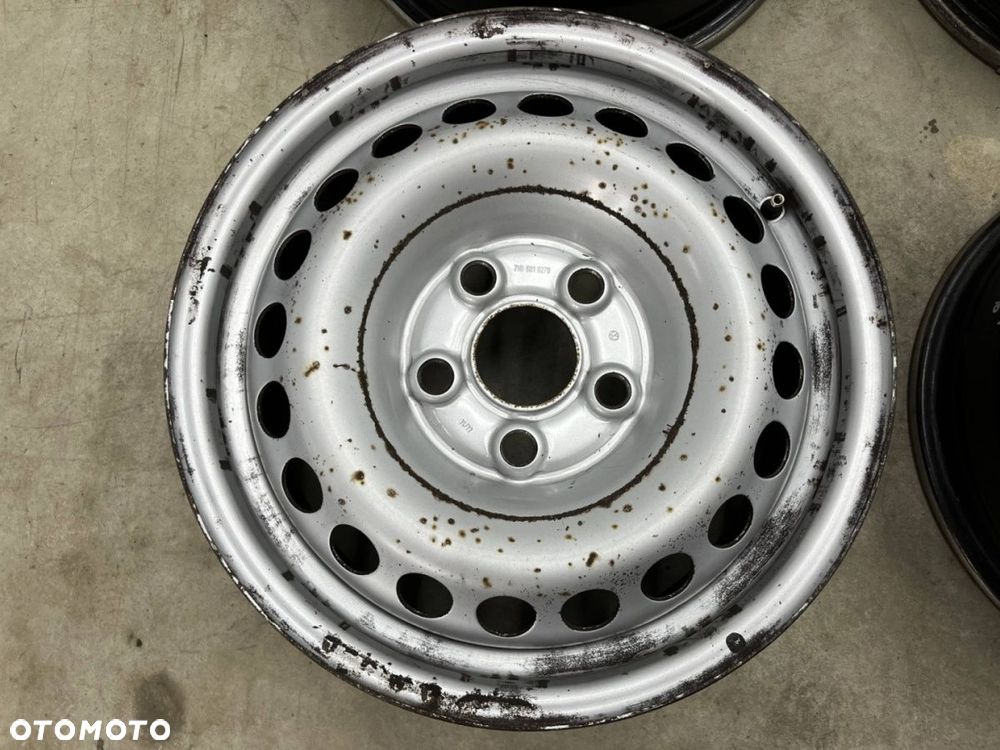 Felgi stalowe VW Transporter T5 T6 2003r.- r16 cali 6,5jx16 ET51 5x120 KOMPLET 7h0601027d - 3