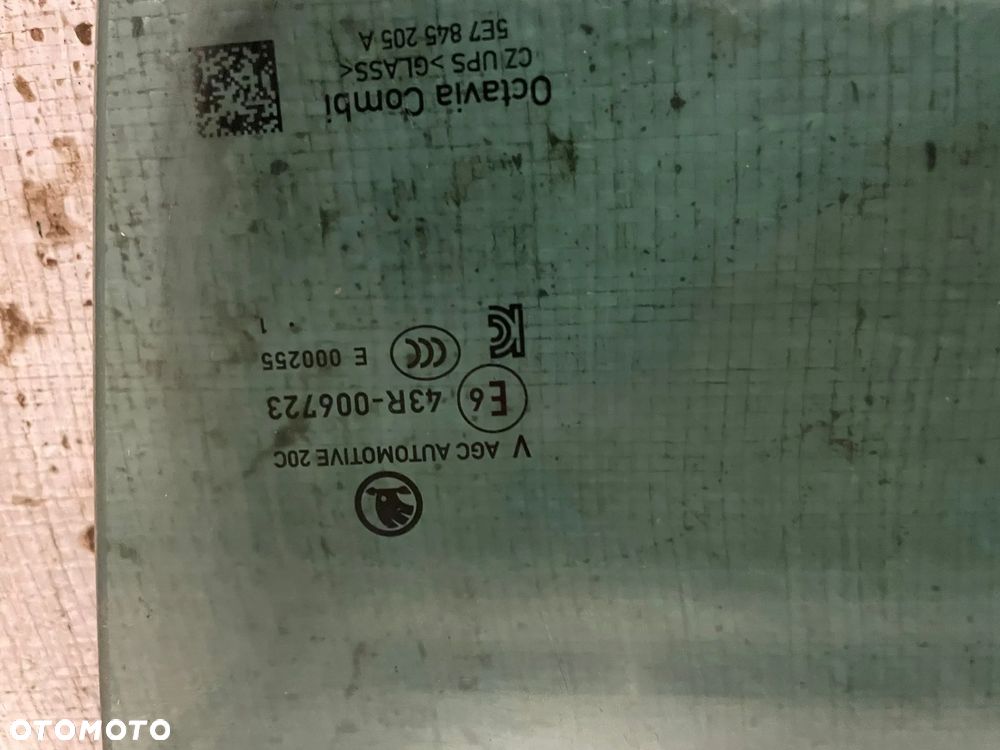 Skoda octavia IV kombi szyba drzwi lewy tył 5E7845205A 2021 5E6845205A  2020 - 2