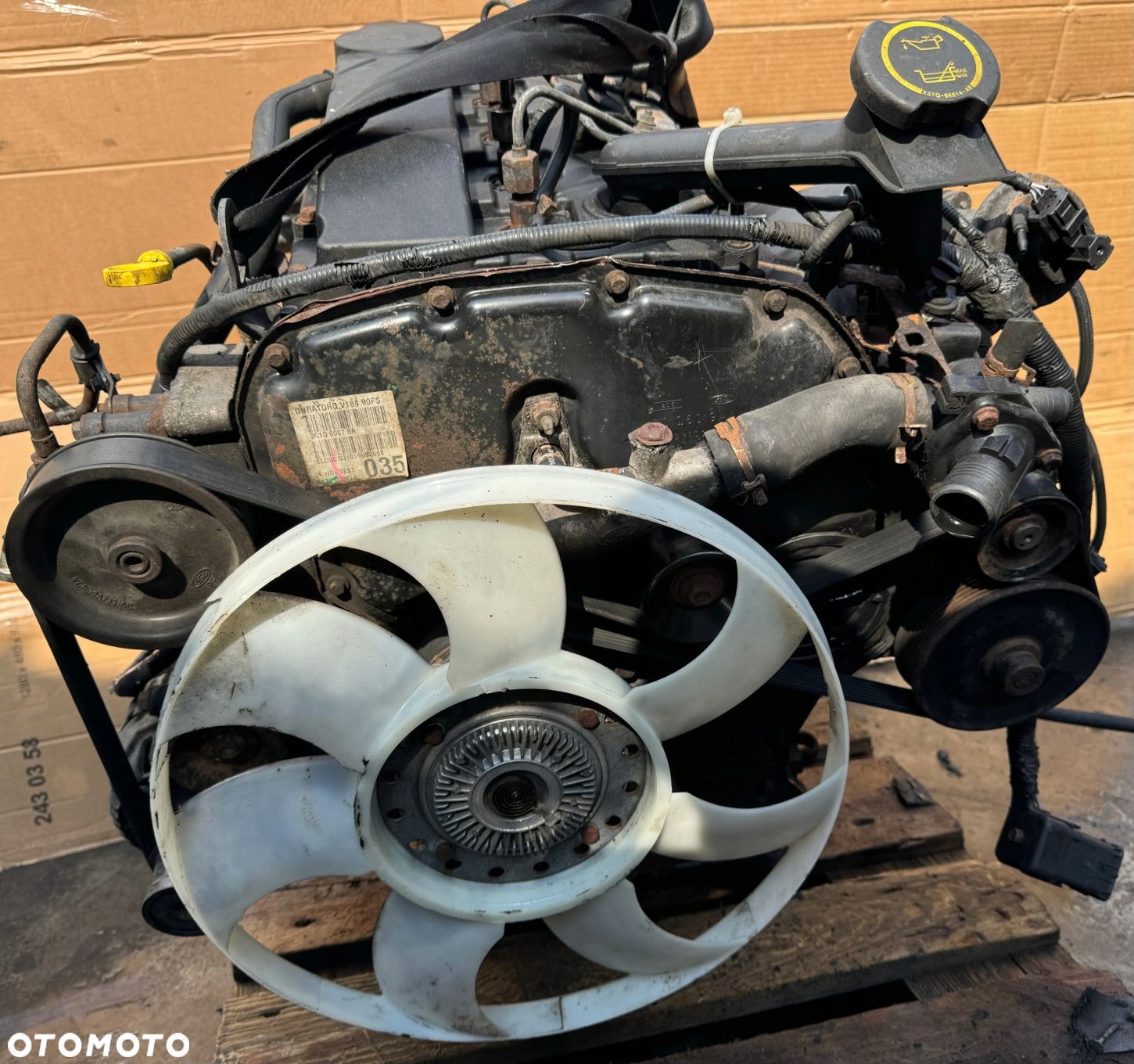 SILNIK KOMPLETNY 2.4 TDDI FORD TRANSIT V DI TD SPRAWDZONY 90KM D2FA D2FB - 1