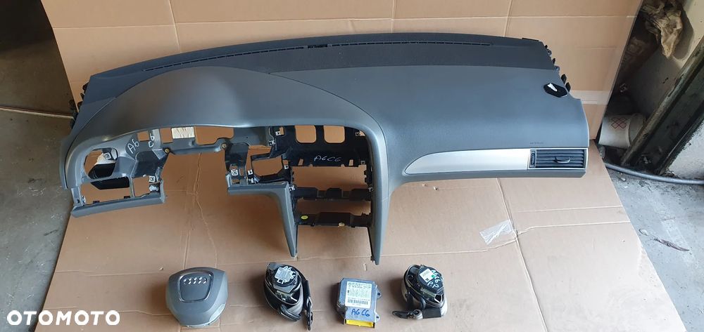 Konsola poduszki pasy AIRBAG  sensor zestaw naprawczy Audi A6 C6 Szara - 9