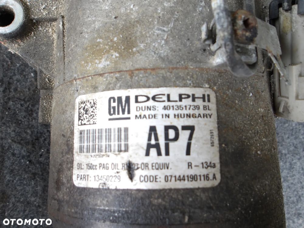 KOMPRESOR SPRĘŻARKA KLIMATYZACJI OPEL 13450229 - 2