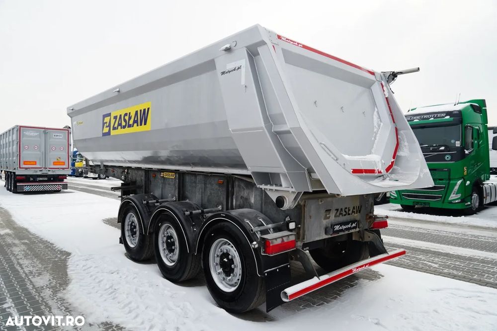 Zaslaw WYWROTKA  25 m3 / STALOWA / RYNNA / OŚ PODNOSZONA - 5