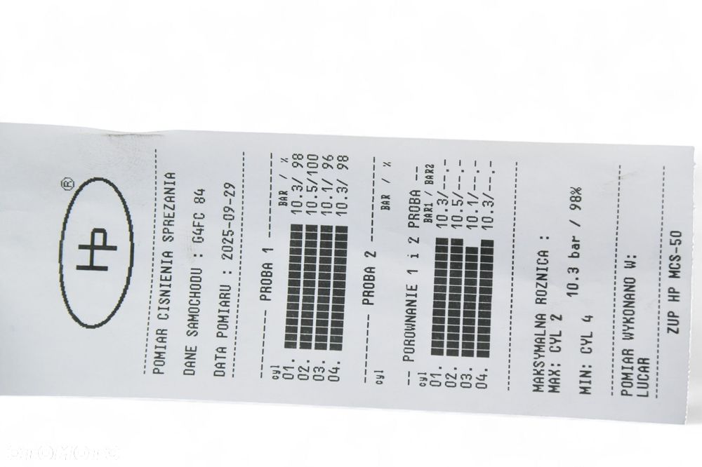 Silnik HYUNDAI i30 ix20 KIA CEED II RIO III VENGA 1.6 125KM G4FC KOMPRESJA - 11