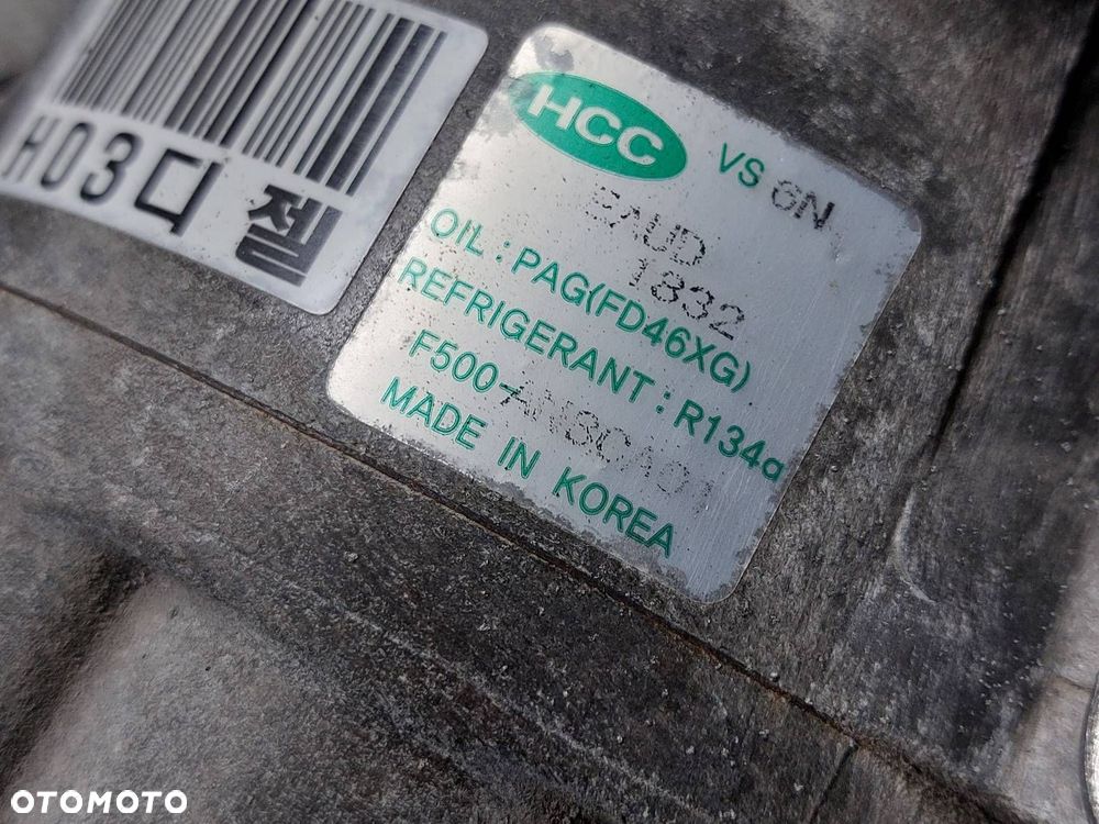 SPRĘŻARKA KOMPRESOR KLIMATYZACJI HYUNDAI I30 I 1.6 CRDI F500-AN8CA01 - 4
