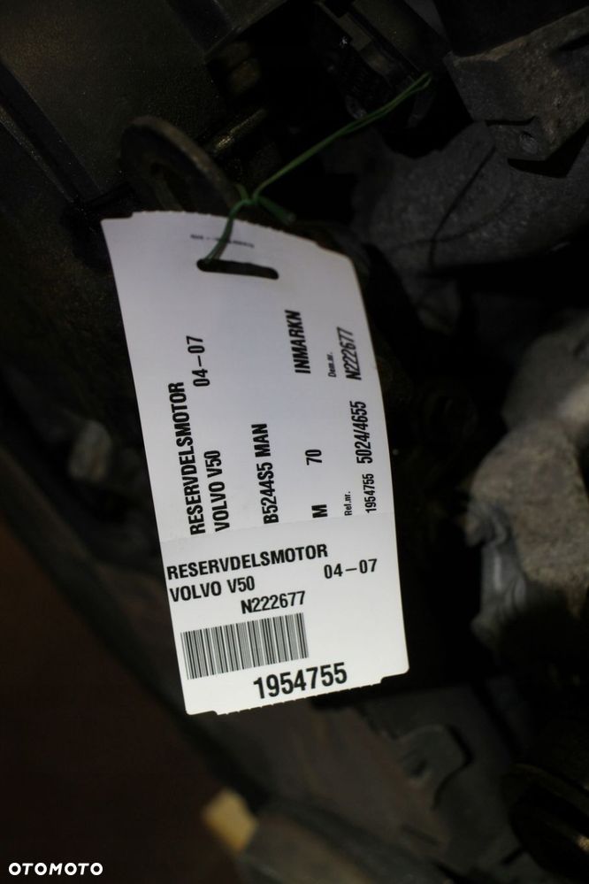 VOLVO V50 S40 C30 SILNIK 2.4 BENZYNA B5244S5/4/7 - 2