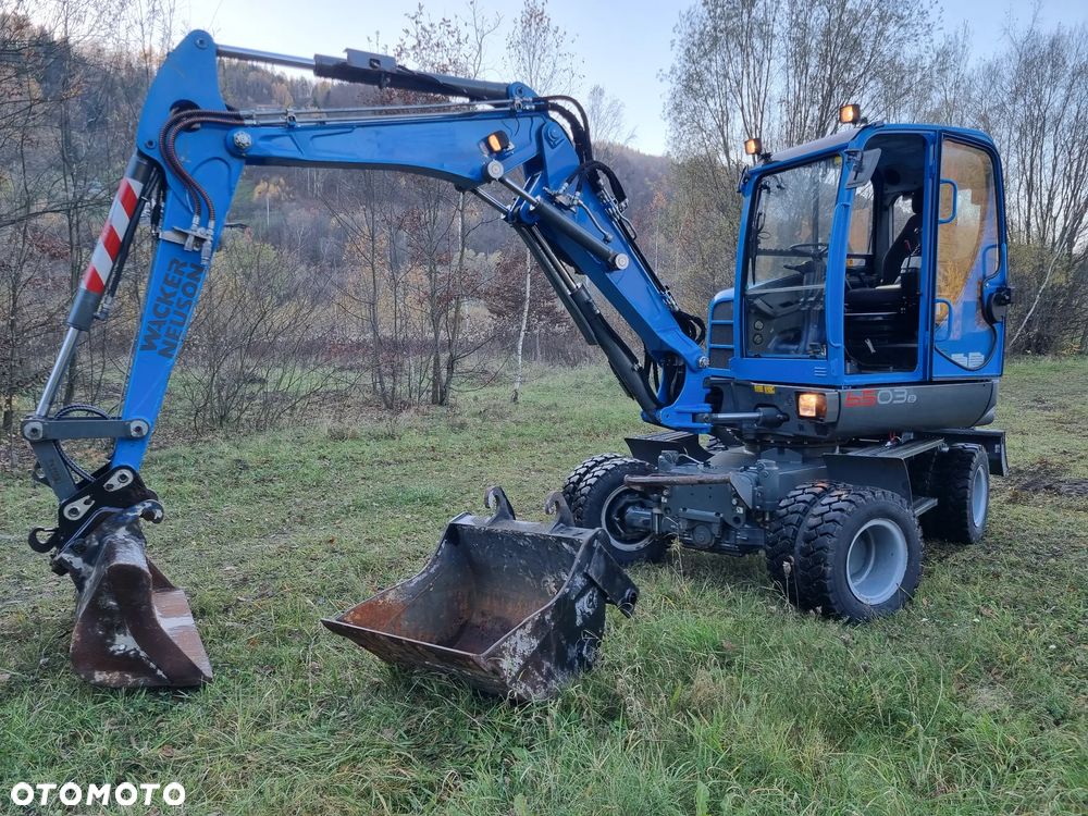 Wacker Neuson 6503 wersja 7 Koparka Kołowa 8 ton 3x łamane ramie Tylko 929 mtg jak Nowa z Salonu 2015r Import Norwegia Silnik YANMAR zero luzów wycieków 2 łyżki Okazja KLIMA Pompa ON