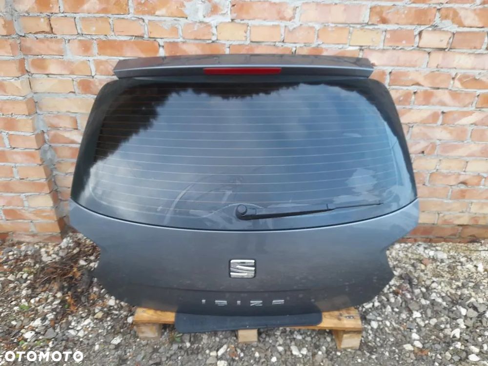 klapa bagażnika tył tylne Seat Ibiza IV lift 6j 5d HB LX7R bez malowania - 7