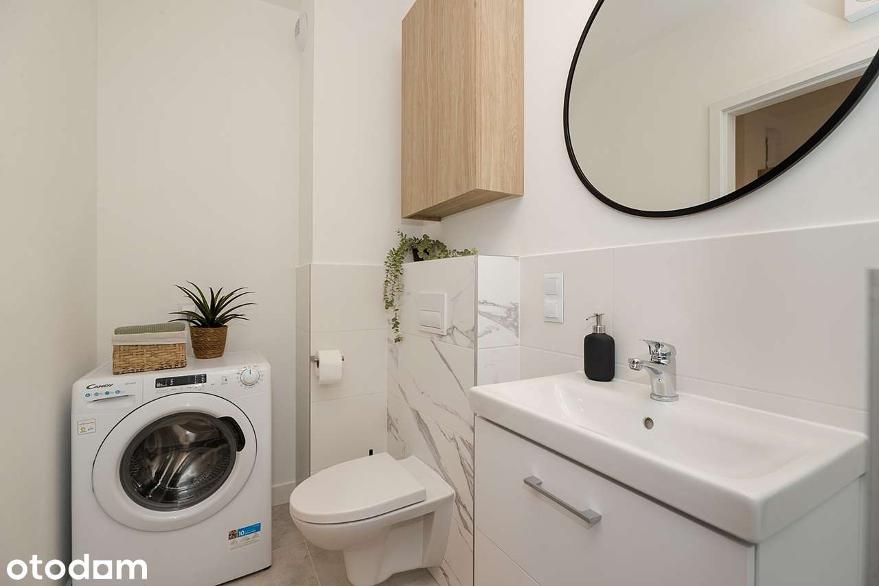Studio 24² z balkonem, nowoczesne, komfortowe, petfriendly.