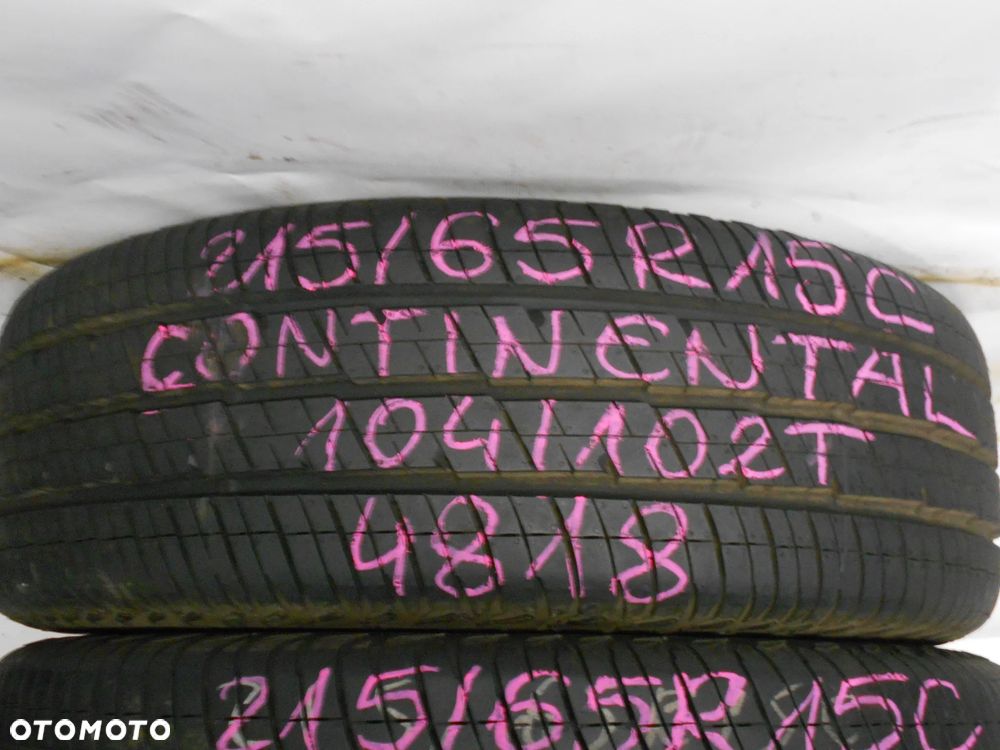 OPONY 215/65R15C CONTINENTAL VANCO 2 DOT 4818 / 5117 9MM - 2