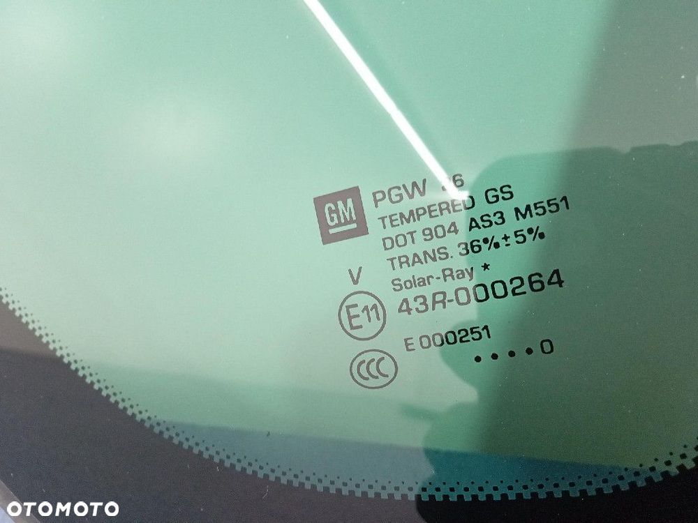 OPEL MERIVA B SZYBA KAROSERYJNA TYŁ PRAWA TYLNA - 3