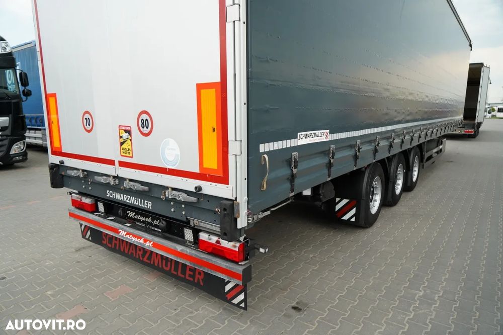 Schmitz Cargobull / CORTINĂ / MEGA / PUNȚĂ RIDICATĂ / PUNȚI SAF / ACOPERIȘ RIDICAT / PRELATĂ ARMATĂ - 14