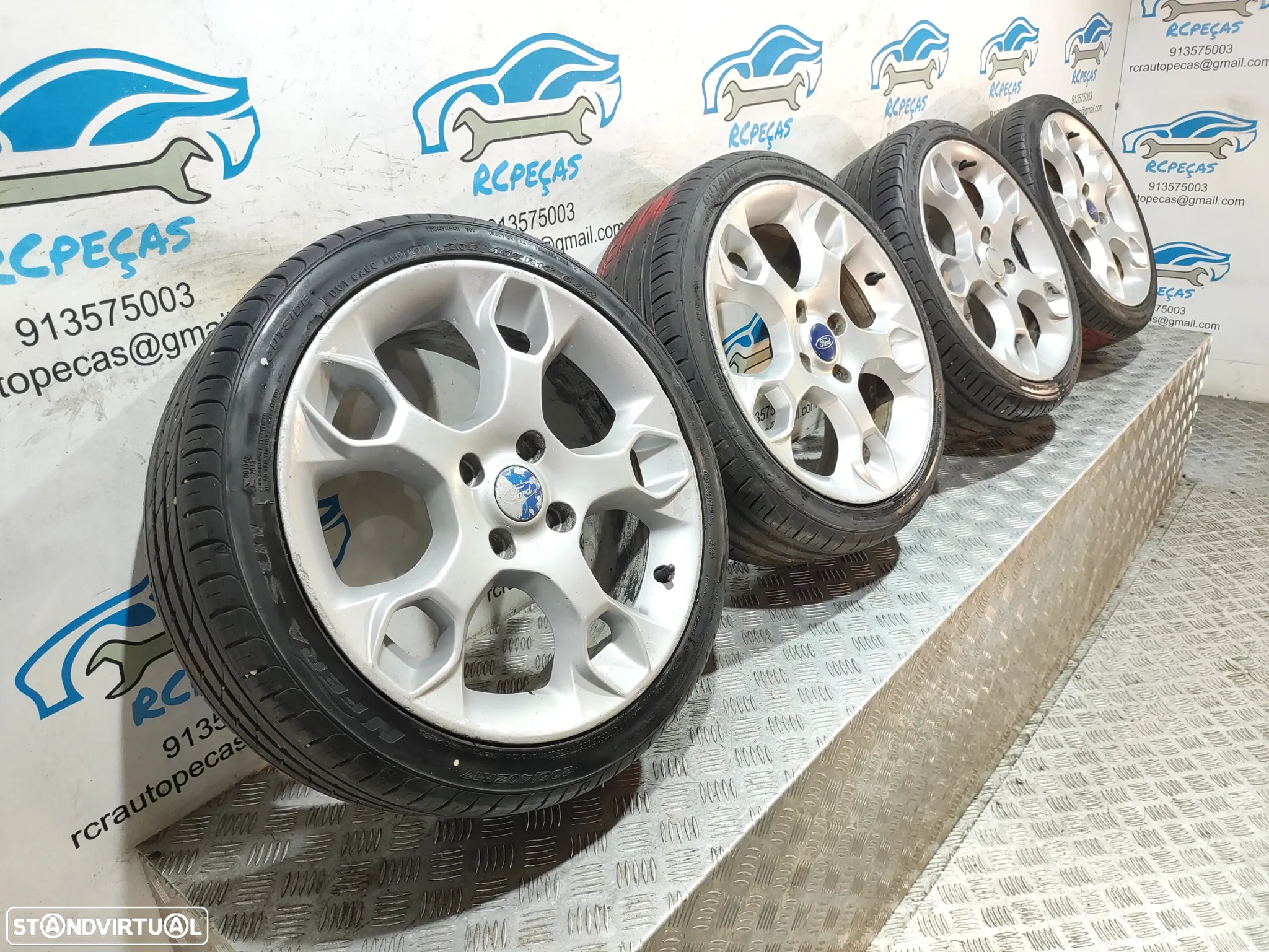 Conjunto Jantes 17 Originais Ford Fiesta Mk7 VII 7 J ET47,5 4x108 - 11