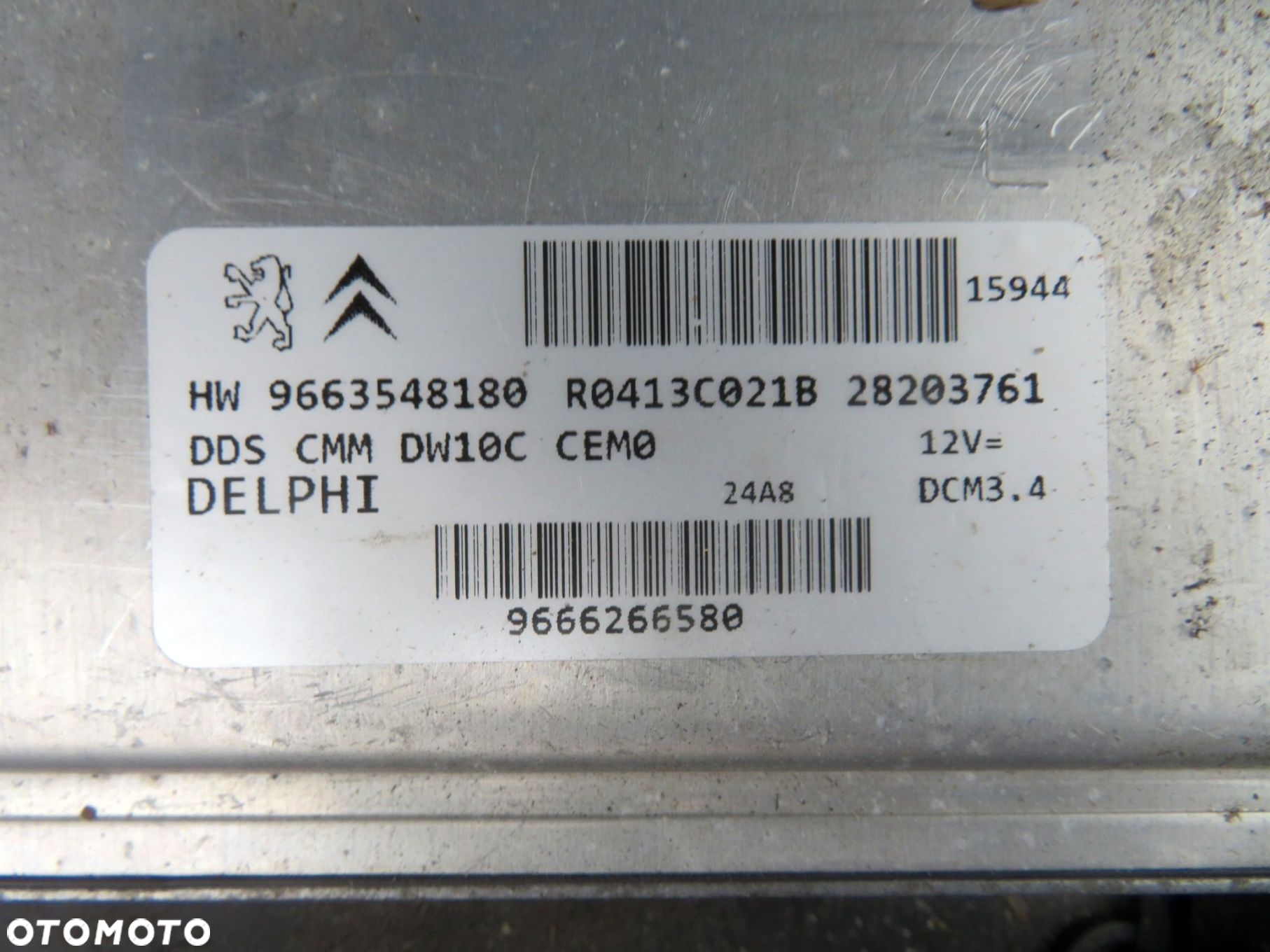 ZESTAW STARTOWY ODPALENIA C5 III X7 2.0 HDI 9663548180 CHIP CITROEN 2008-2017 - 3