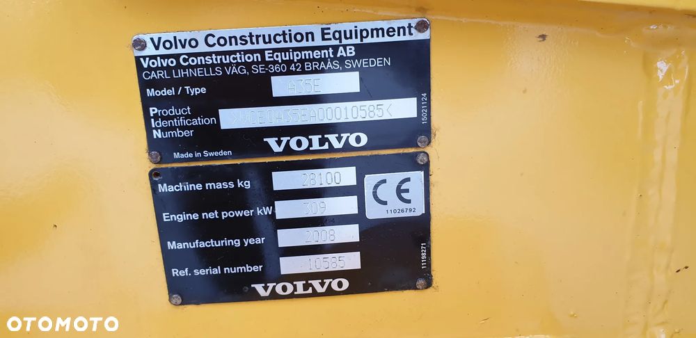 Volvo A35E sprowadzone / z hydr. klapą / rok 2008 / jeden właściciel od nowości - 28