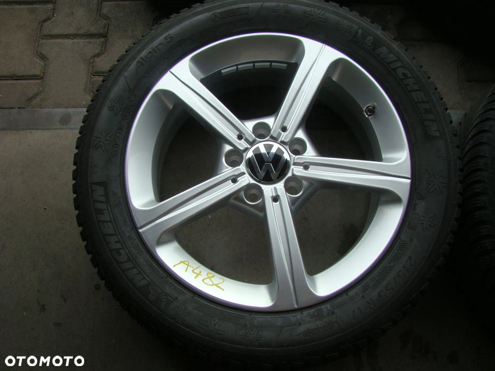 a482 5x112 VW T-Roc Passat B6 B7 Beetle Jetta Touran Caddy 6,5x17 zima 215/55 - 2