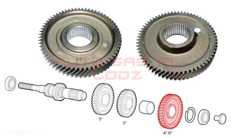 KOŁO ZĘBATE 4/6 BIEGU DUCATO JUMPER BOXER - 1