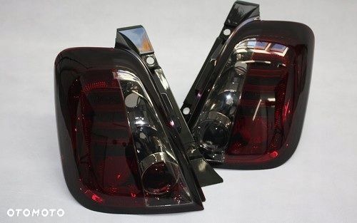 Lampy tyl ne kpl Diody Led Tuning Clear RedSmok Fiat 500 500c 312 2007-2015 - 1