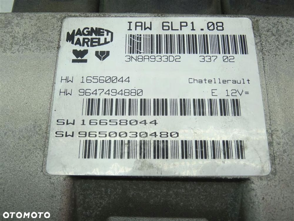 Zestaw odpalający startowy Citroen C5 I 2001-2008  2,0 BENZYNA ORYGINAŁ 9649117480 9647494880 - 2